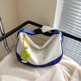 Chic Contrast Colour Nylon Shoulder Bag