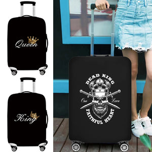 Elastic Luggage Cover Crown Printed Collection Case