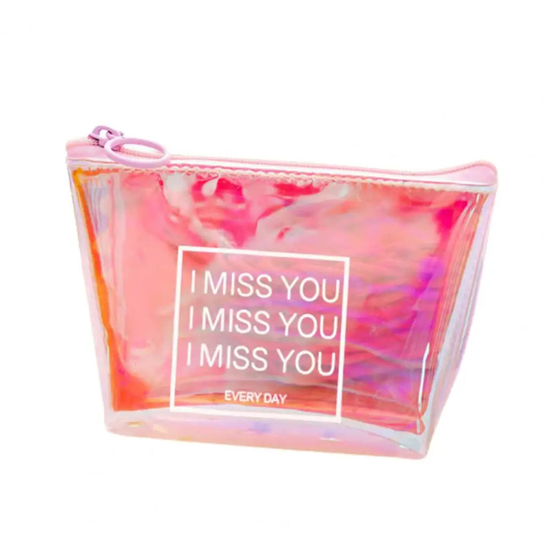 Faux Leather Water Resistant Cosmetic Bag for Outdoor Storage