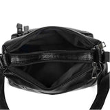 Stylish Multi-Zipper Shoulder Bag PU Leather Messenger Bags Women Tote Purse