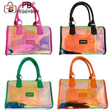 Stylish PVC Ladies Messenger Square Bag