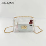 Stylish PVC Ladies Shoulder Bag Messenger Chain Small Square Bag