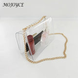 Stylish PVC Ladies Shoulder Bag Messenger Chain Small Square Bag