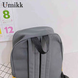 Stylish Ladies Nylon Zipper Shoulder Backpacks Women Pure Students School Bags