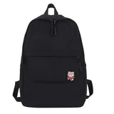 Stylish Ladies Nylon Zipper Shoulder Backpacks Women Pure Students School Bags