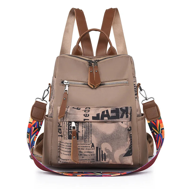Stylish Oxford Backpacks Women Anti-theft Travel Female Shoulder Bag