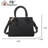 Stylish PU Leather Mini Messenger Handbag for Women