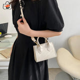 Stylish PU Leather Mini Messenger Handbag for Women