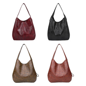 Stylish PU Leather Shoulder Bag Purse Tote Travel Umbrellas Lovely Hand Bag