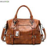 Retro PU Leather Travel Messenger Bag for Women