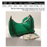 Stylish Rivet Crossbody Bag Female Top Motorcycle Bags for Women Shoulder Bag