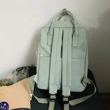 Stylish Retro Women's Backpack Contrast Colors School Travel Rucksack