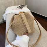 Straw Crochet Clutch Bag for Women Girlfriend Gift