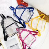 Stylish Transparent Backpacks PVC Dual Shoulder Bags