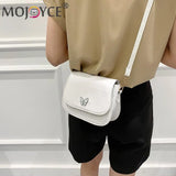 Butterfly Decor PU Leather Shoulder Crossbody Bag
