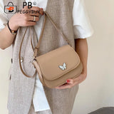 Stylish Women Butterfly PU Leather Shoulder Crossbody Bag