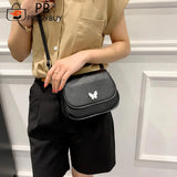 Stylish Women Butterfly PU Leather Shoulder Crossbody Bag