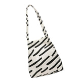 Stylish Women Canvas Shoulder Bag Large Capacity Grocery Handbags