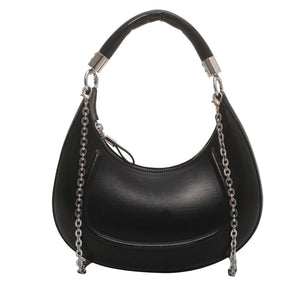 Stylish Women Hobo Bag PU Leather Clutch Purse Chain Crossbody Purse