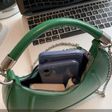 Stylish Women Hobo Bag PU Leather Clutch Purse Chain Crossbody Purse