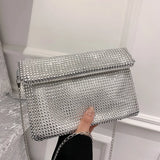 Women Rhinestones Evening Bag Crossbody Handbag