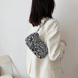 Animal Printing Canvas Shoulder Bag for Daily Shopping