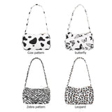 Animal Printing Canvas Shoulder Bag for Daily Shopping