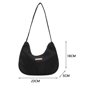 Stylish Women Shoulder Bag Vintage Nylon Handbag Purse for Travel