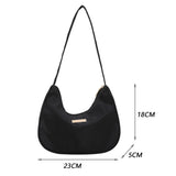 Stylish Women Shoulder Bag Vintage Nylon Handbag Purse for Travel