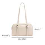 Soft PU Leather Underarm Bag Large Capacity Shoulder Handbag