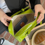 Soft PU Leather Underarm Bag Large Capacity Shoulder Handbag