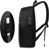 Rainbow Axolotl Backpack 17 Inch USB Charging
