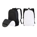 Sublimation Printing School Bag Backpack Lunch Box Pencil Bags Three Sets