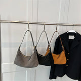 Winter Suede Leather Crossbody Bag for Women