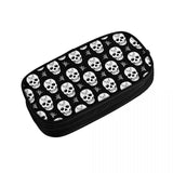 Sugar Skull Pattern Pen Box Anime Zipper Pen Bag School Stationery Gift