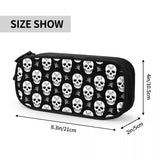 Sugar Skull Pattern Pen Box Anime Zipper Pen Bag School Stationery Gift