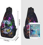 Sugar Skull Unisex Chest Bags Crossbody Sling Backpack