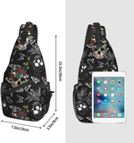 Sugar Skull Unisex Chest Bag Crossbody Sling Backpack Travel Hiking Daypack