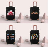 Travel Luggage Cover Elastic Dust Washable Protective Anti-scratch Rainbow