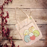 Sumikko Gurashi Anime Canvas Shopping Bag Foldable Tote Handbag Unisex