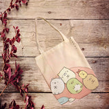 Sumikko Gurashi Anime Canvas Shopping Bag Foldable Tote Handbag Unisex