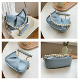 Summer Women Crossbody Bag Handbag Purse Pearl Portable Shoulder Messenger