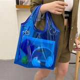 Summer Shoulder Bag Women Casual PVC Transparent Bag Handbags