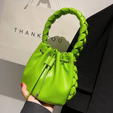 Summer Ladies Messenger Bag Drawstring Bucket Bag Small Bag Women