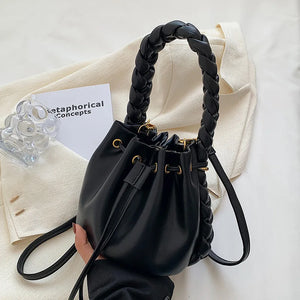Summer Ladies Messenger Bag Drawstring Bucket Bag Small Bag Women