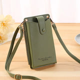 Summer Mobile Phone Bag Women PU Leather Large-capacity Shoulder Crossbody Bag