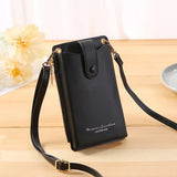 Summer Mobile Phone Bag Women PU Leather Large-capacity Shoulder Crossbody Bag