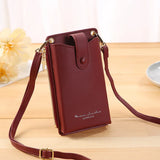 Summer Mobile Phone Bag Women PU Leather Large-capacity Shoulder Crossbody Bag