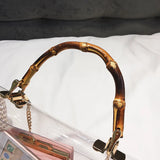 Small Handbag Transparent Women Hand Bags Chain Straw Bag Lady Travel Beach Shou