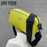 Summer Wide Shoulder Strap Messenger Bag Texture Single Shoulder Small Square Ba